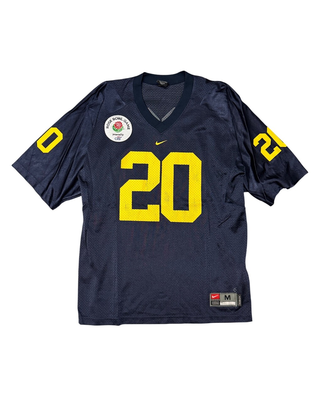 Rose Bowl Game Jersey Mens Medium Blue NCAA Football Nike #20 Mesh Patch
